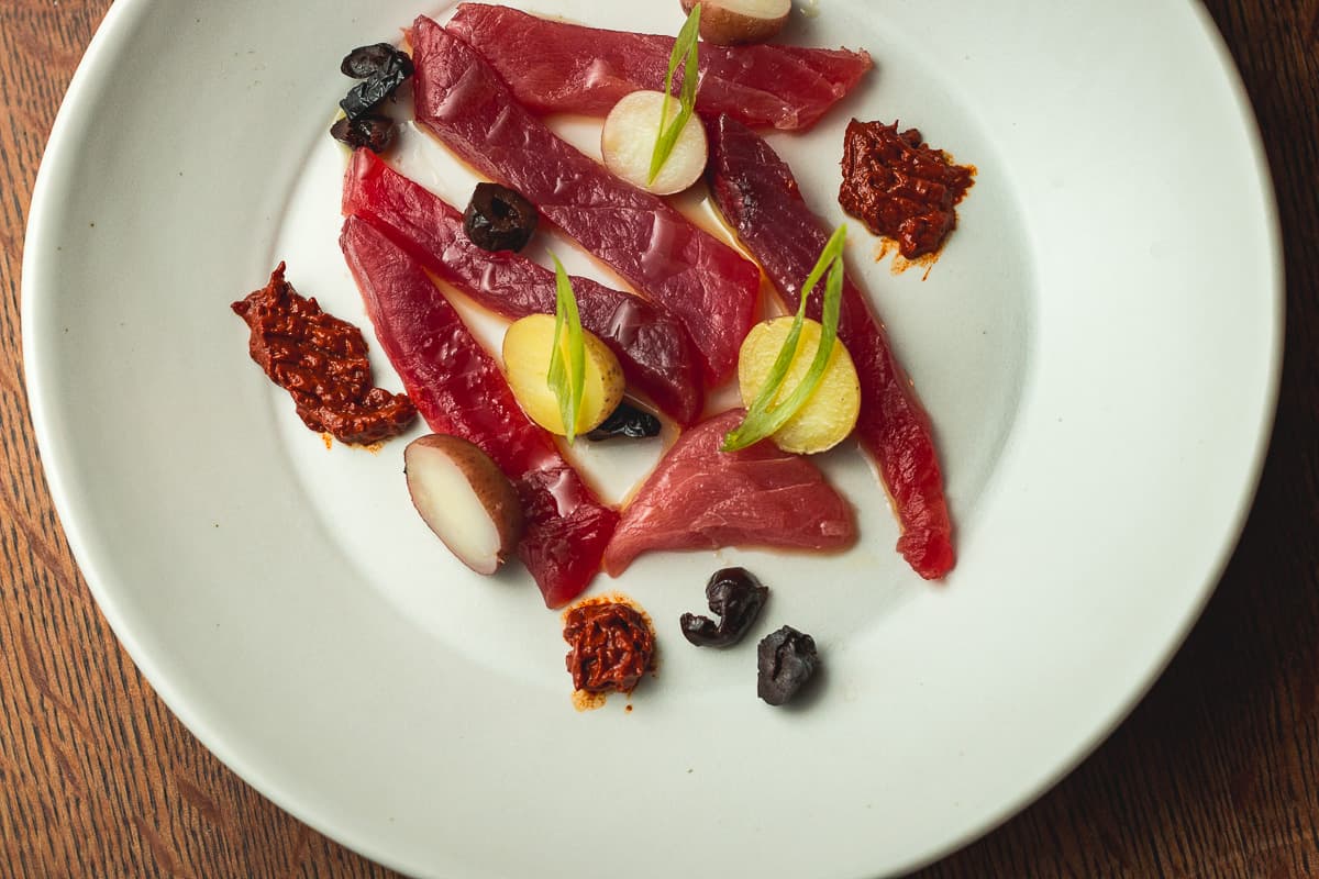 Tuna Crudo at the Coronet