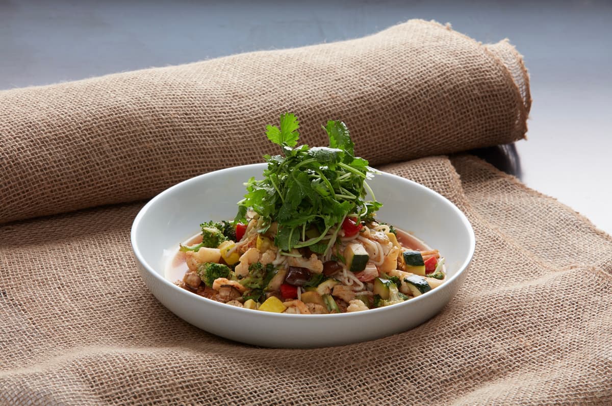 Ginger Stir Fry with Shirataki Noodles from Seasonal Kitchen Crafts Menu at Pita Jungle
