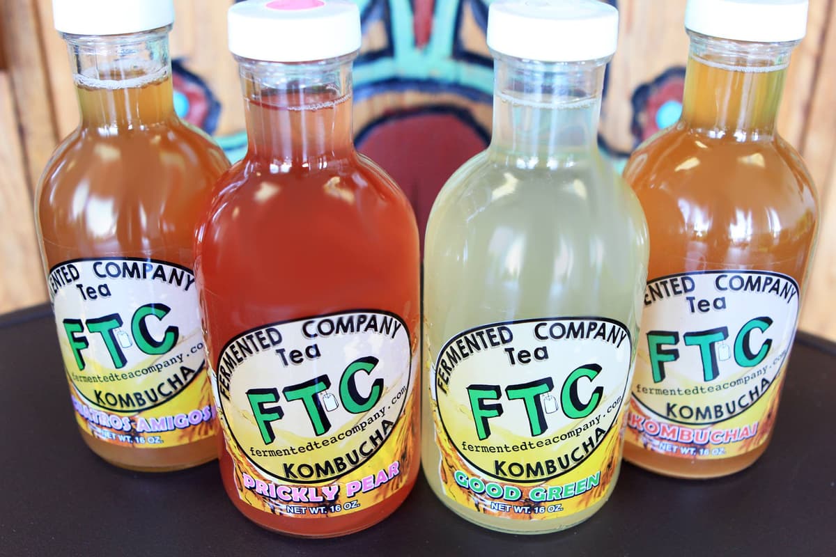 Bottles of kombucha from Fermented Tea Company (Credit: Fermented Tea Company on Facebook)