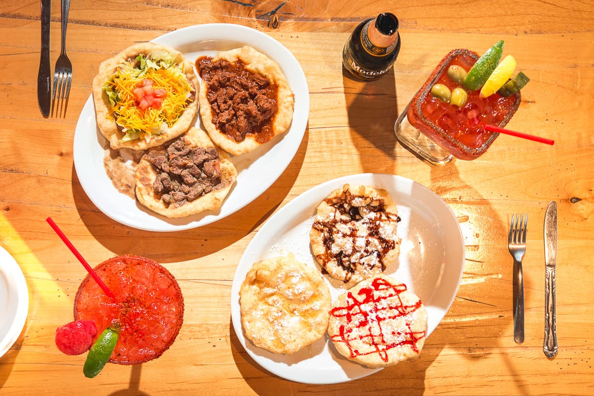 Food and drinks at Cafe Santa Rosa (Credit: Jackie Tran)