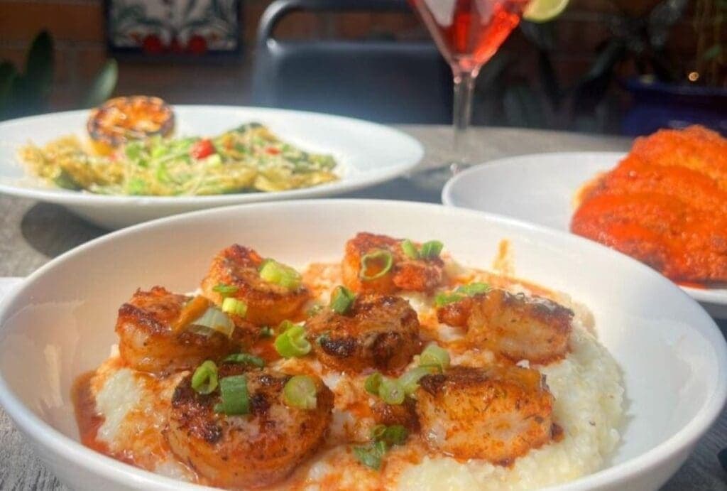 a bowl of food on a plate
