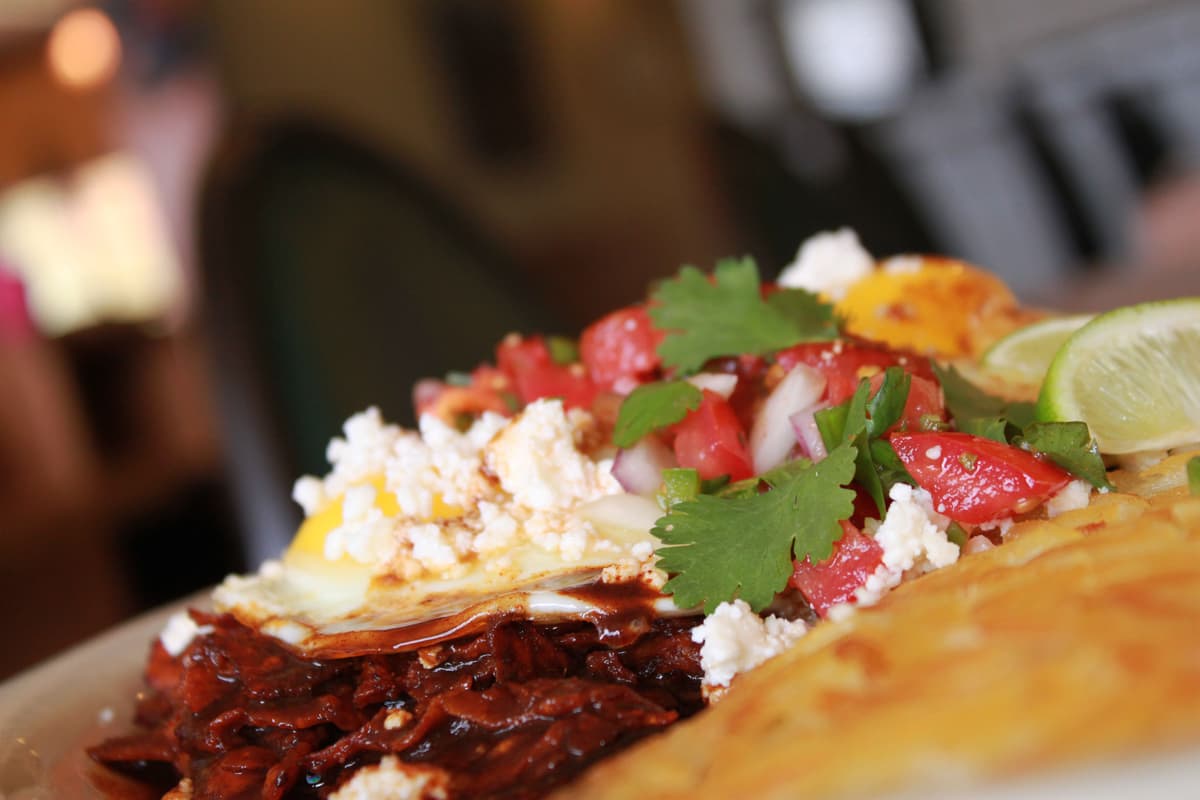 Chilaquiles at Baja Cafe