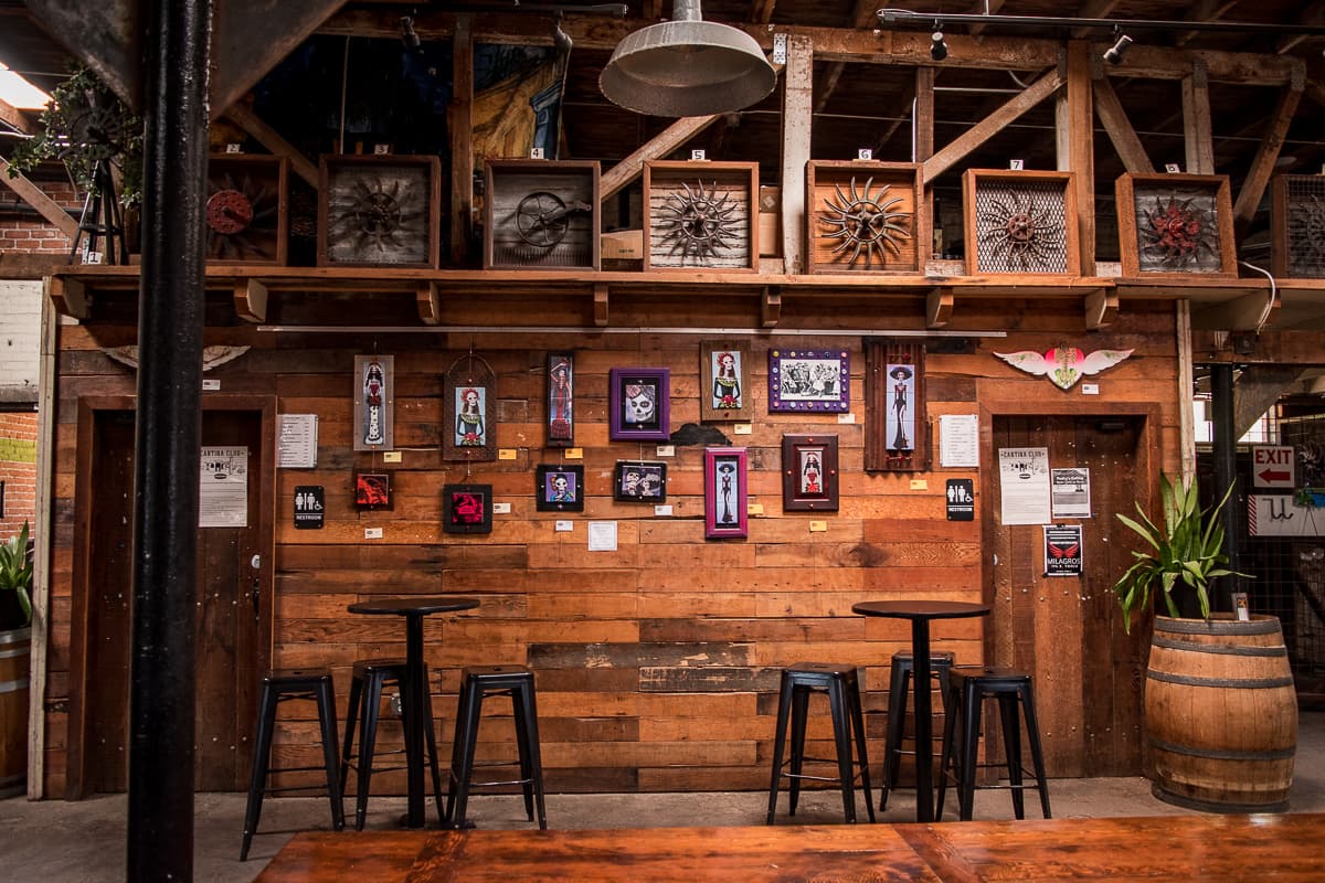 Interior at Borderlands Brewing Co. (Credit: Jackie Tran)