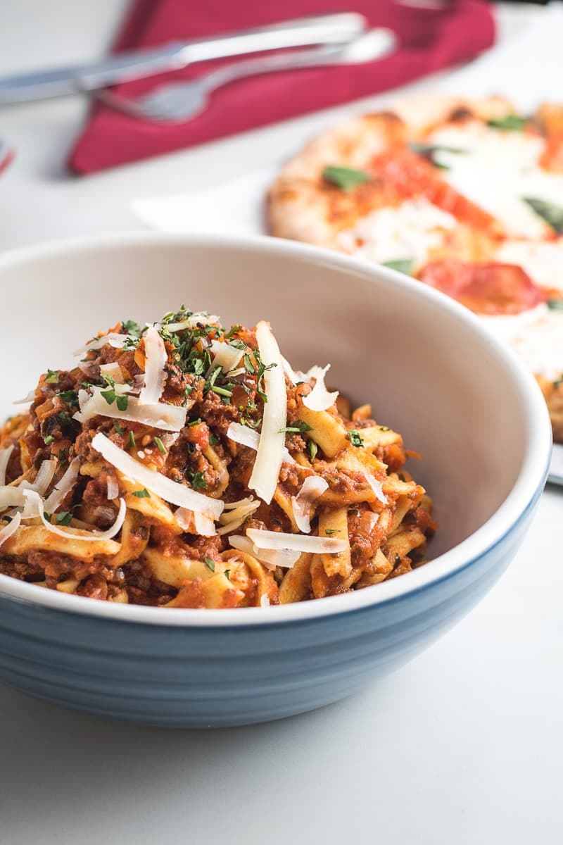 Fettuccine Bolognese at Proof Artisanal Pizza & Pasta (Credit: Jackie Tran)