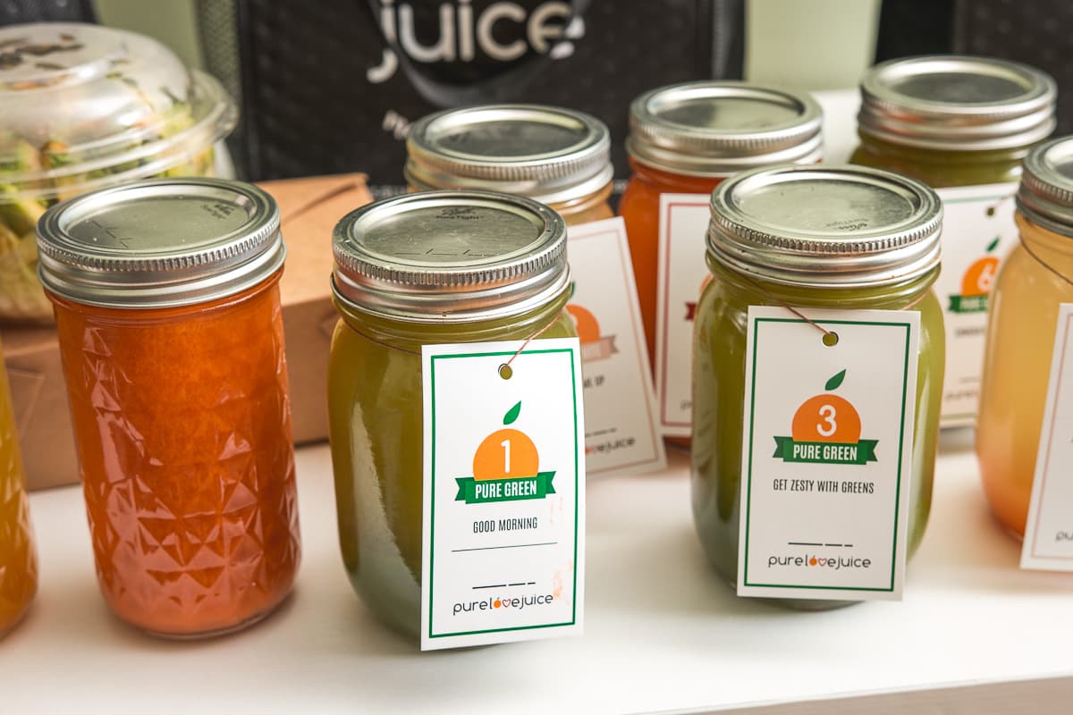 Pure Love Juice Cleanse options