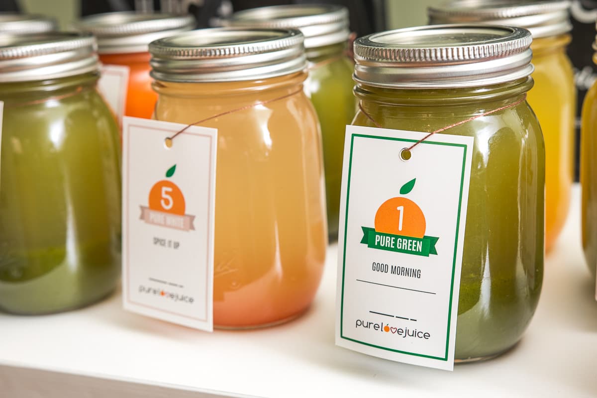 Pure Love Juice Cleanse options