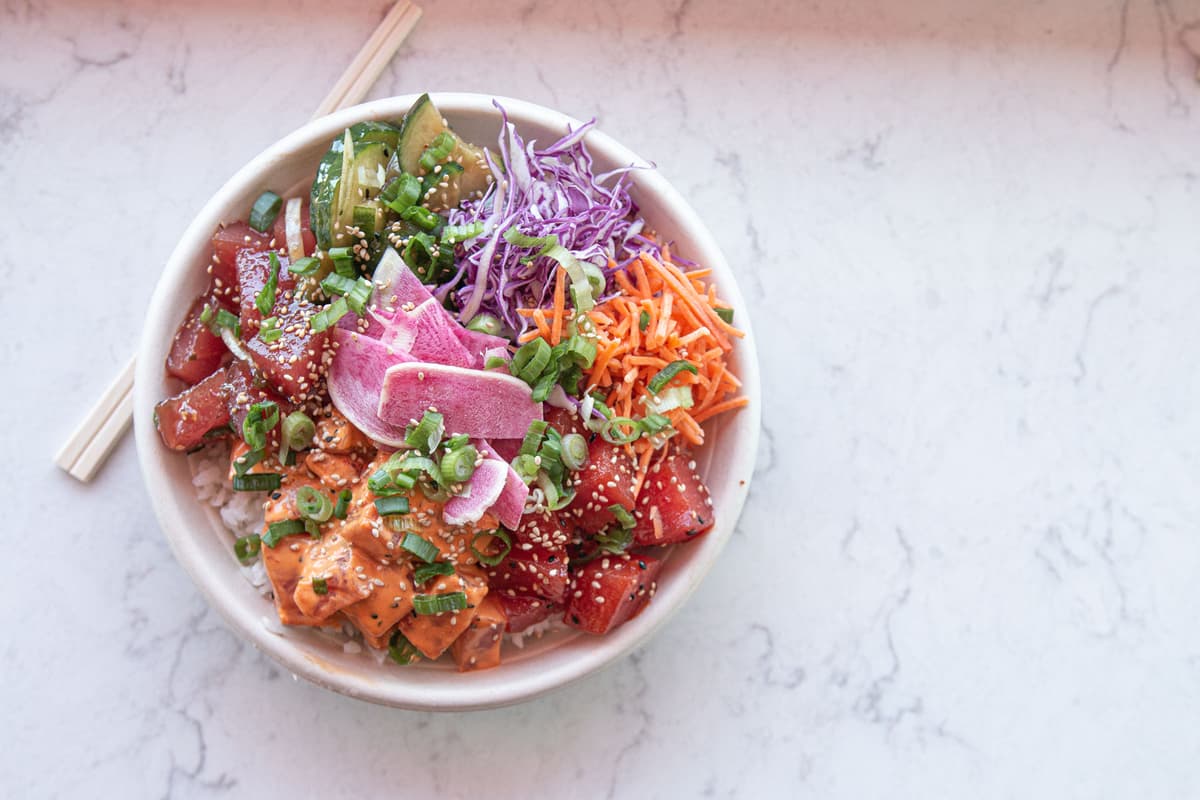 Poke bowl at Pure Poke & Prep in Tucson