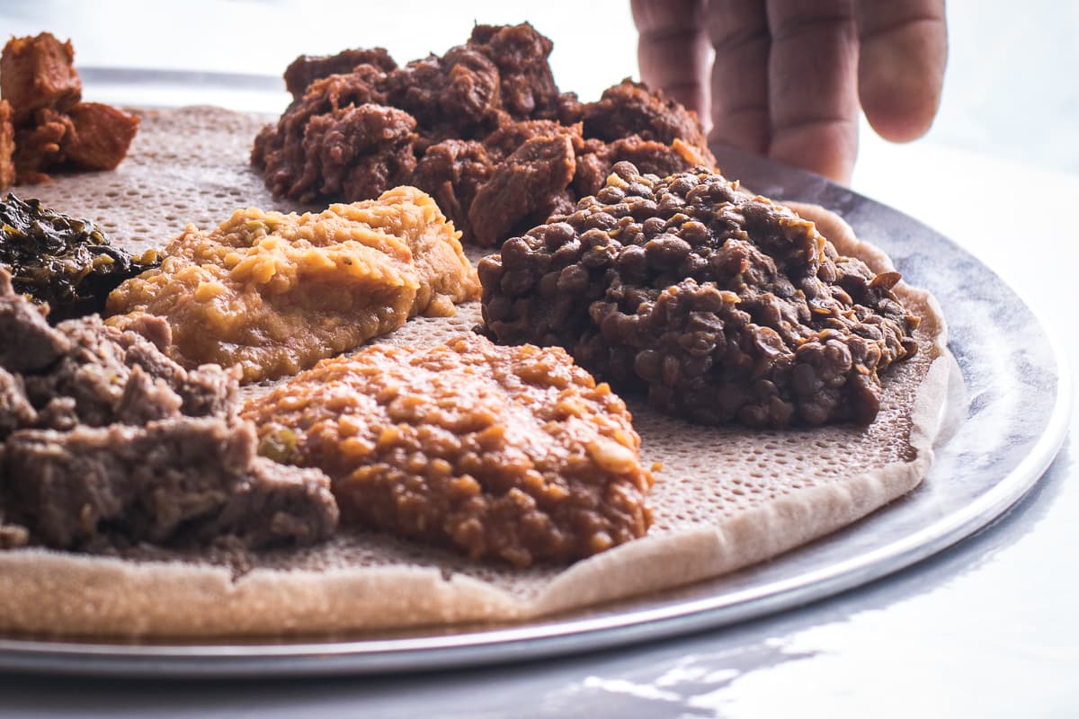 Combination of dishes from Queen Sheba (Credit: Jackie Tran)