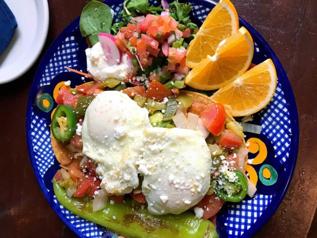 Breakfast plate at El Charro Café (Photo by Ami Fong)