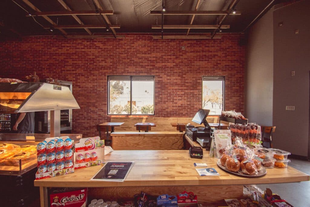 Dining area at Rancheros Carniceria on Grant Road (Photo by Jackie Tran)