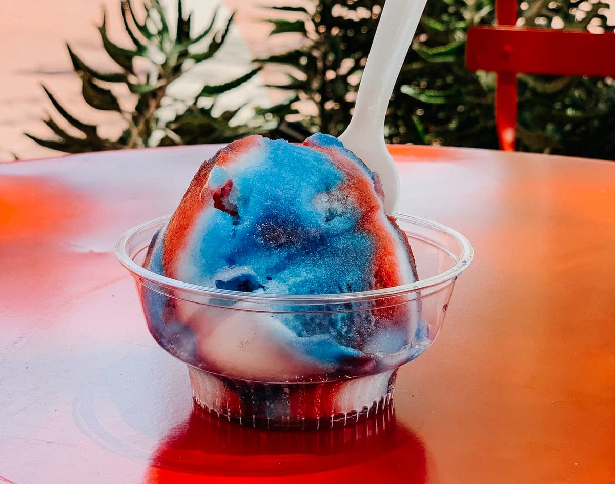 Rainbow Philly Ice at Raptor Canyon Cafe