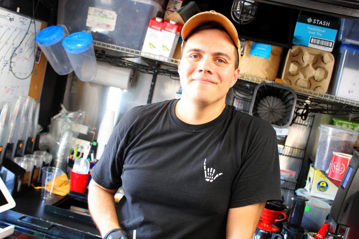 Ramses Trujillo of Red Captain Coffee (Photo by Mark Whittaker)