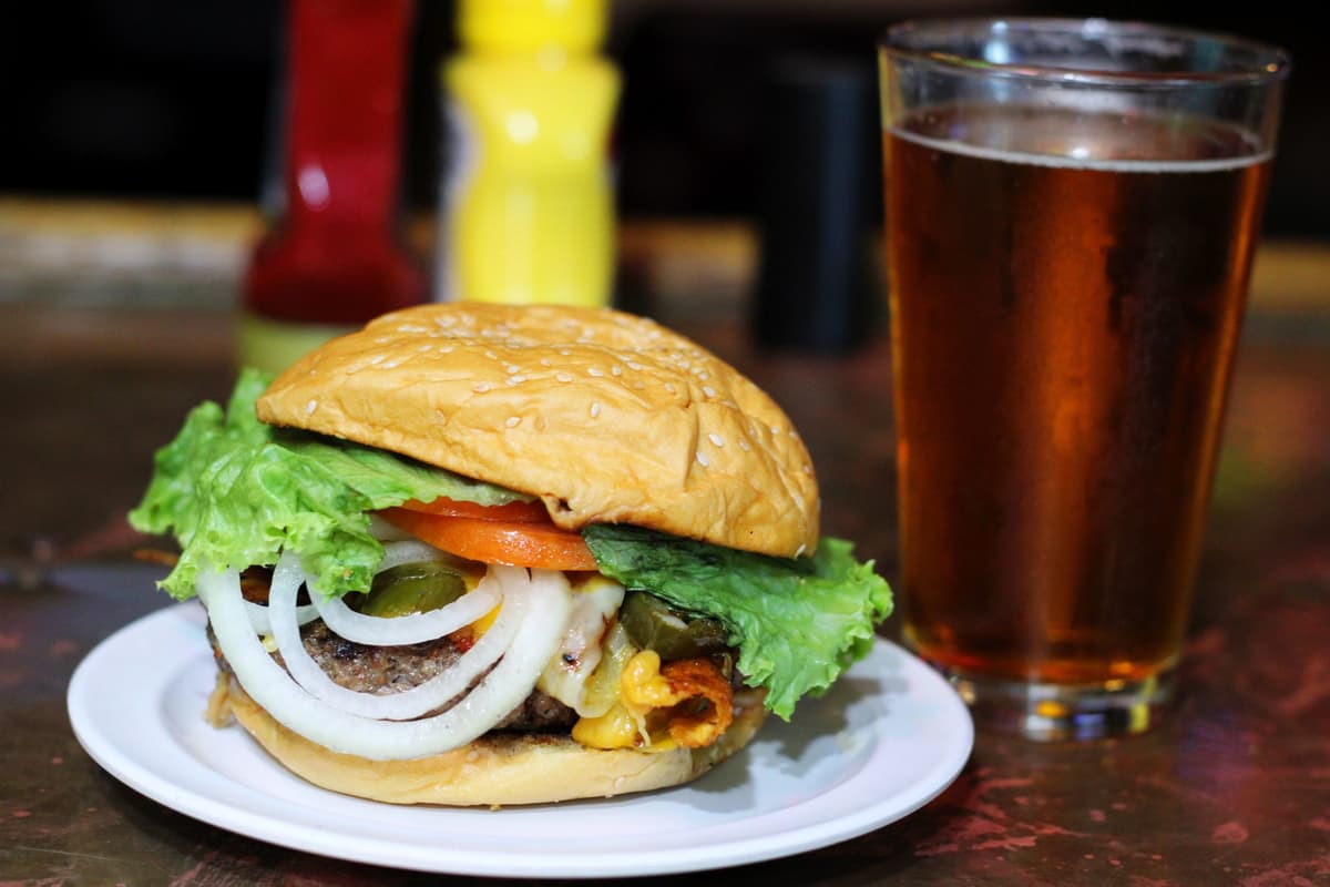 Andy's Junkyard Burger at Red Garter Bar & Grill (Photo by Mark Whittaker)