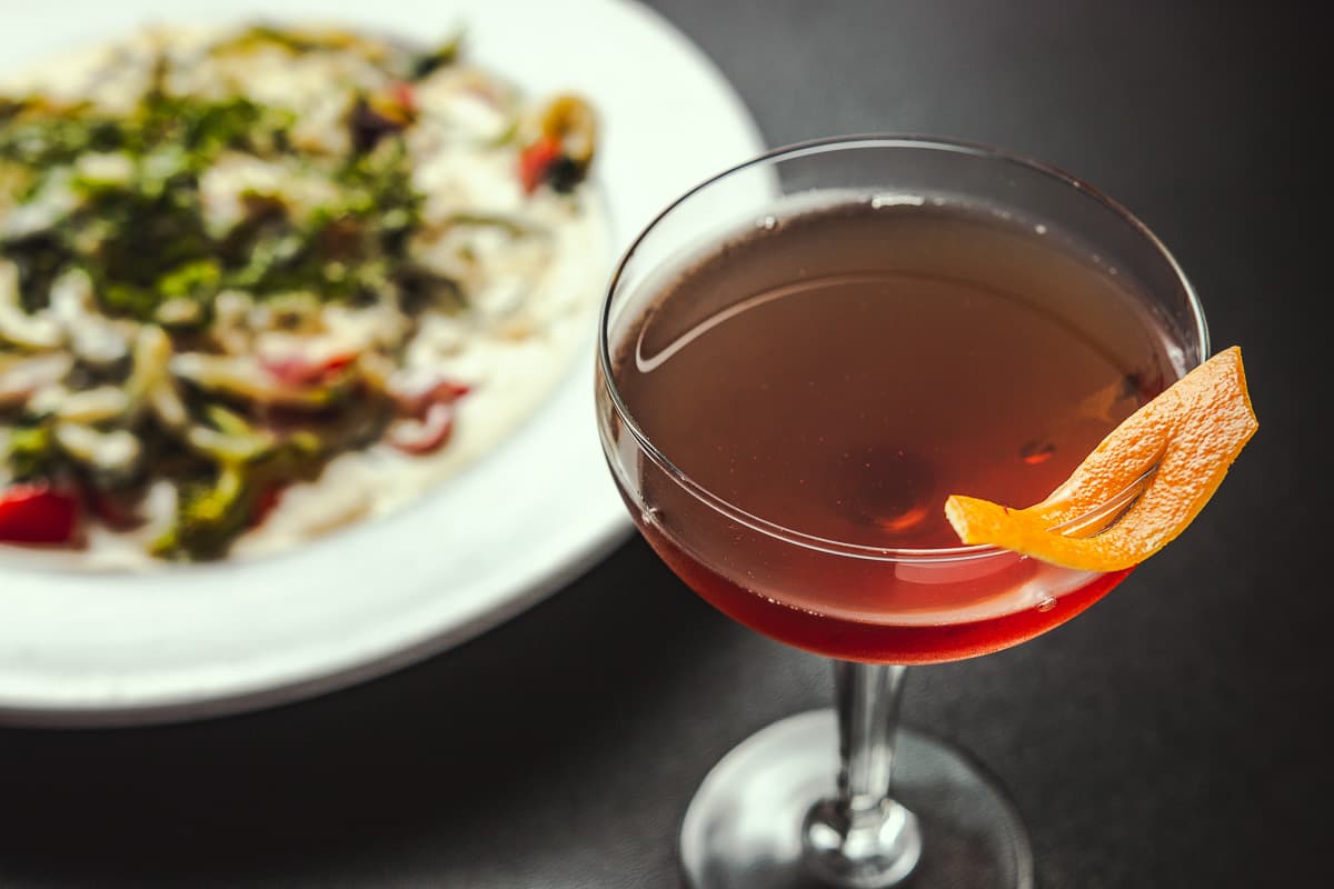 Manhattan cocktail at Renee's Organic Oven (Credit: Jackie Tran)