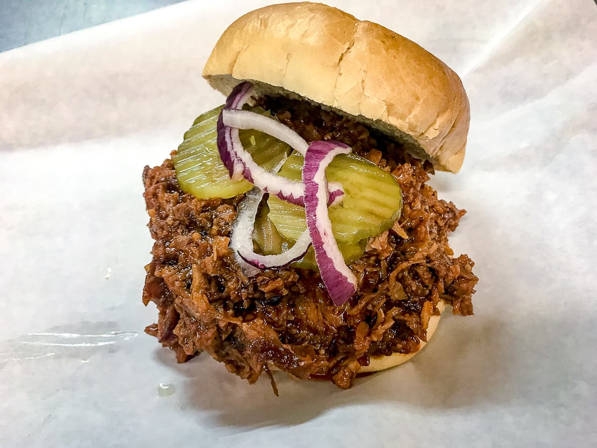 Sloppy Joe at Ken's Hardwood Barbecue (Credit: Ken's Hardwood Barbecue)