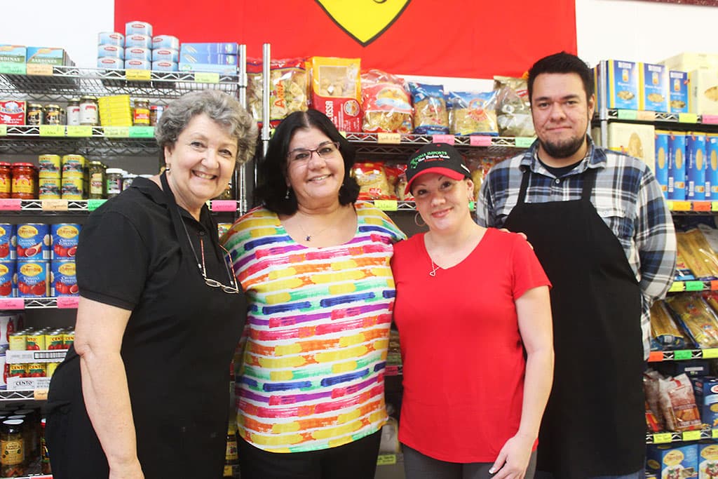 Lillian Spieth, second from left, with the Roma crew (Credit: Laura Greenberg)