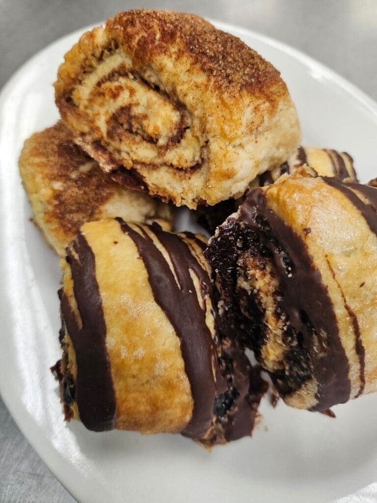 a piece of cake on a plate