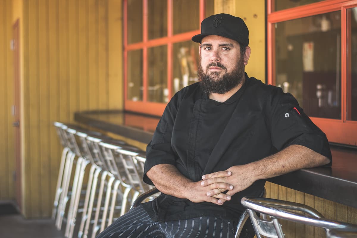 Executive chef CJ Hamm at Saguaro Corners (Credit: Jackie Tran)