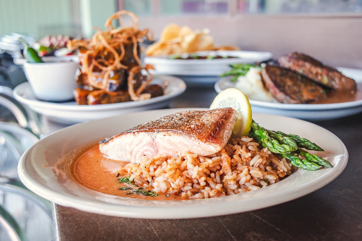 Pan Seared Salmon at Saguaro Corners (Credit: Jackie Tran)