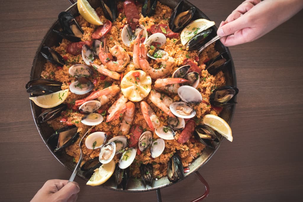 Paella at Contigo Latin Kitchen (Credit: Jackie Tran)