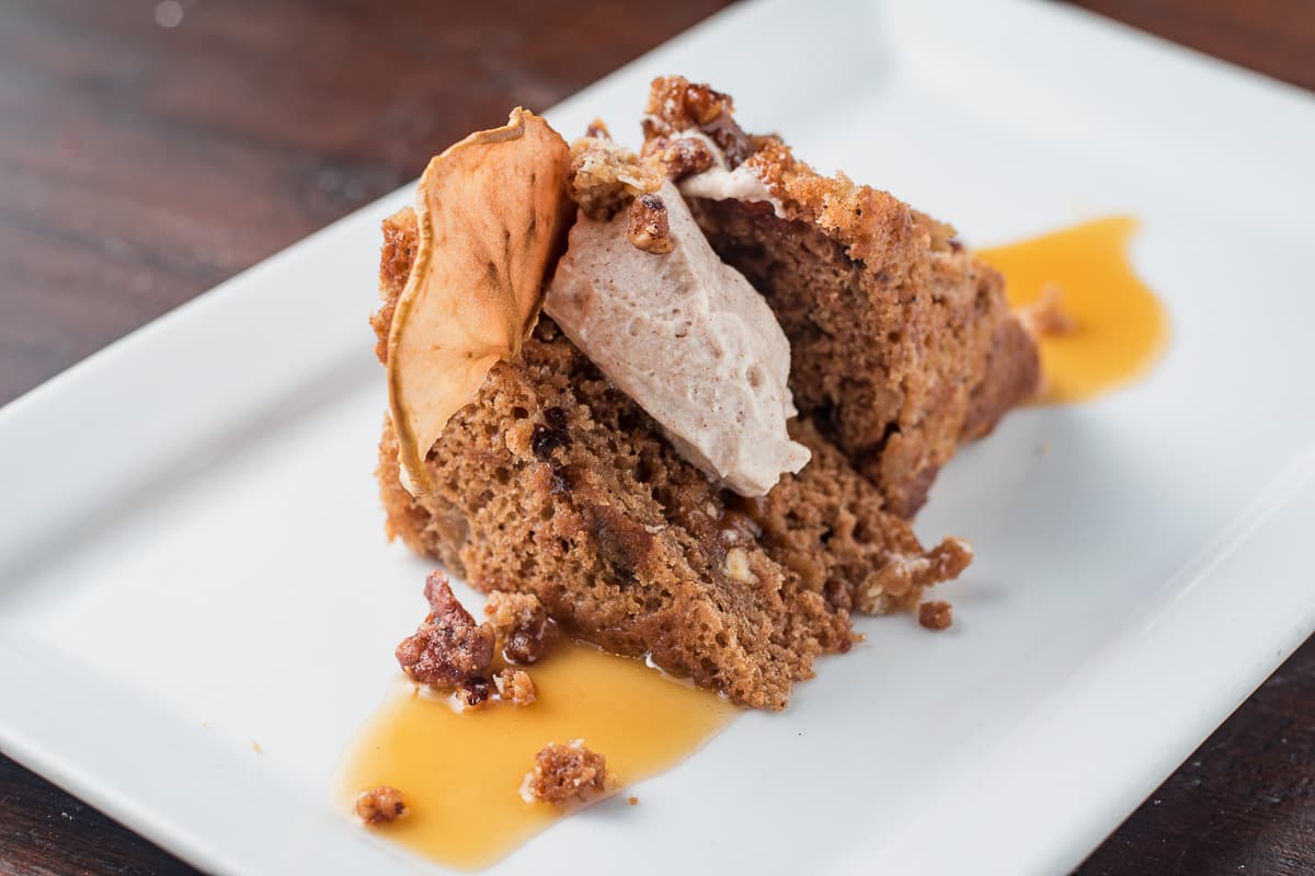 Briggs + Eggers Apple Spice Cake at DOWNTOWN Kitchen + Cocktails (Credit: Jackie Tran)