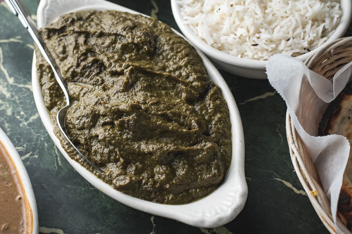 Palak Paneer at Sher-e-Punjab (Credit: Jackie Tran)