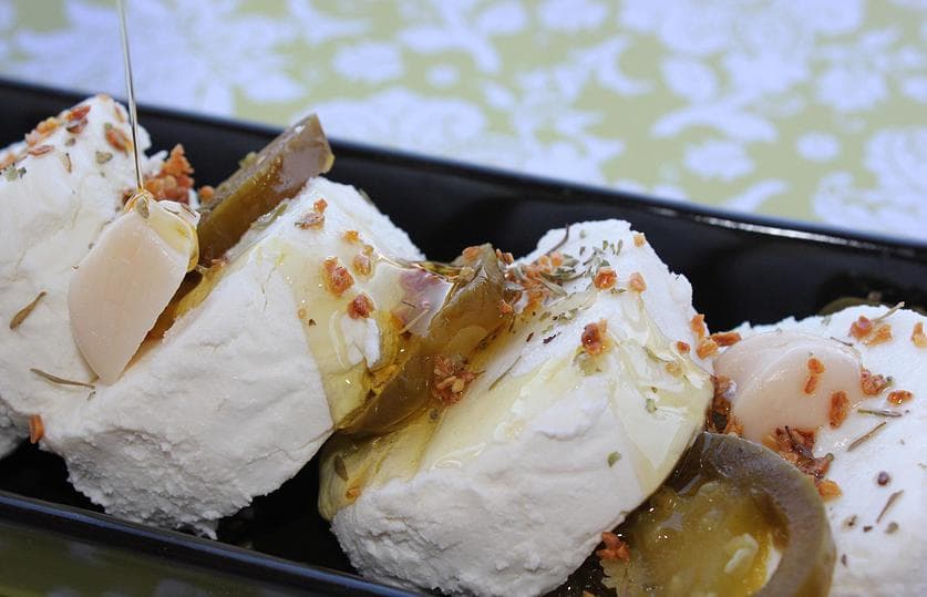 Jalepeno Garlic Marinated Chevre (Credit: Fiore di Capra)