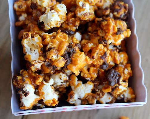 Kahlua and Espresso Bean Caramel Corn (Credit: Rachel Cooks)