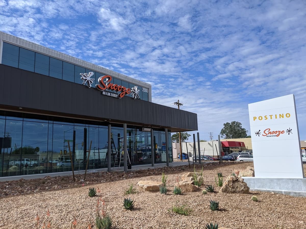Facade at Snooze in Tucson (Credit: Jackie Tran)