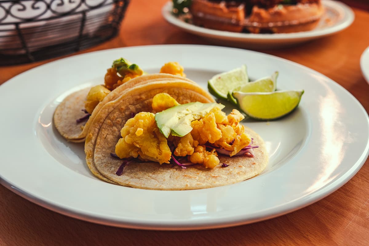 Cauliflower and Avocado Tacos at Sonoran Brunch Company