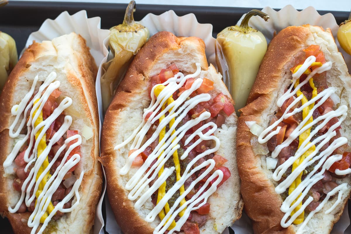 Sonoran hot dogs at El Guero Canelo