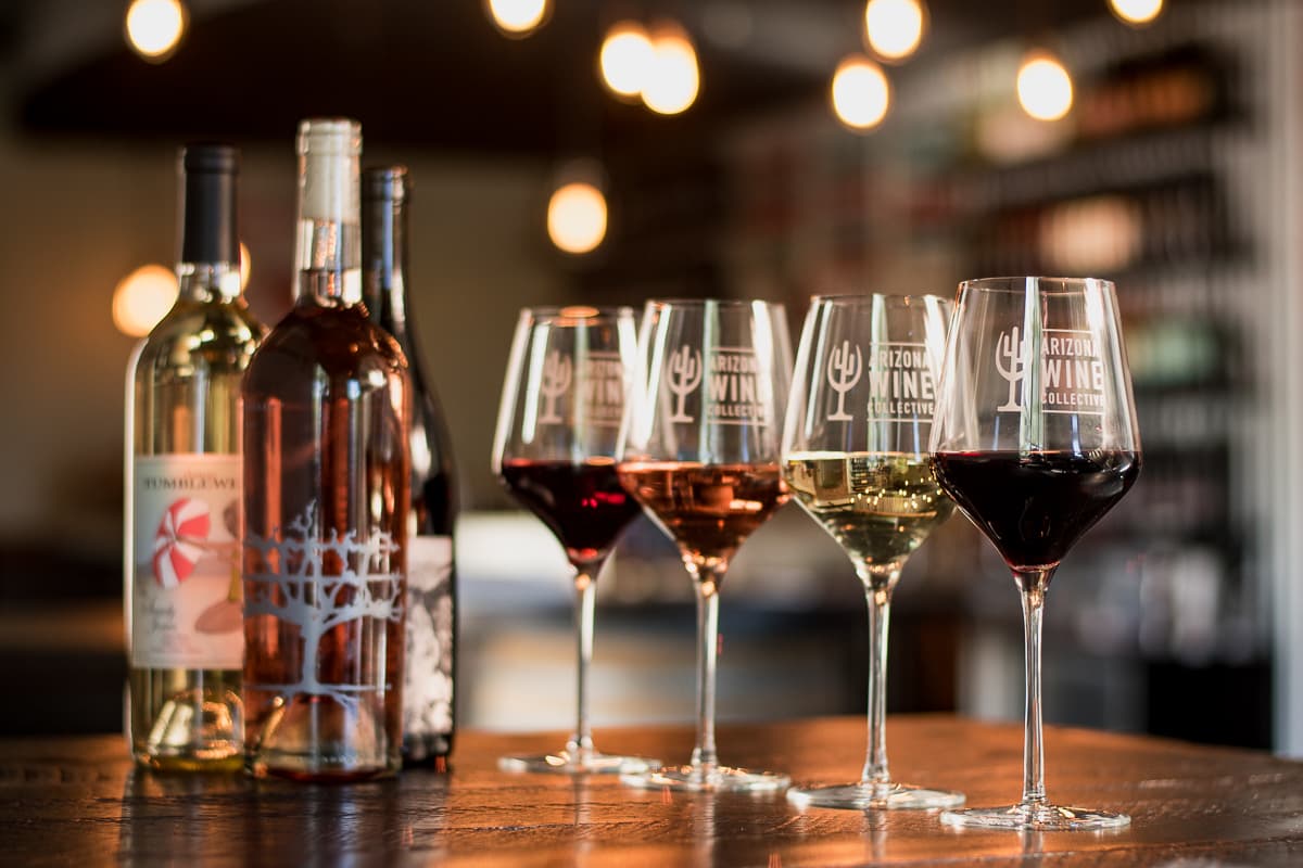 Wines at Arizona Wine Collective (Photo by Jackie Tran)