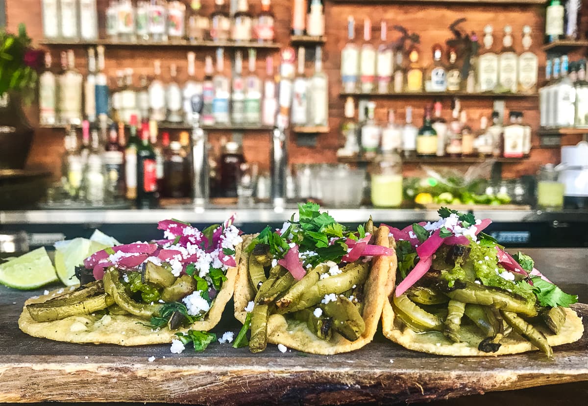 Nopales Tacos at Penca (Credit: Claire Kaufman)