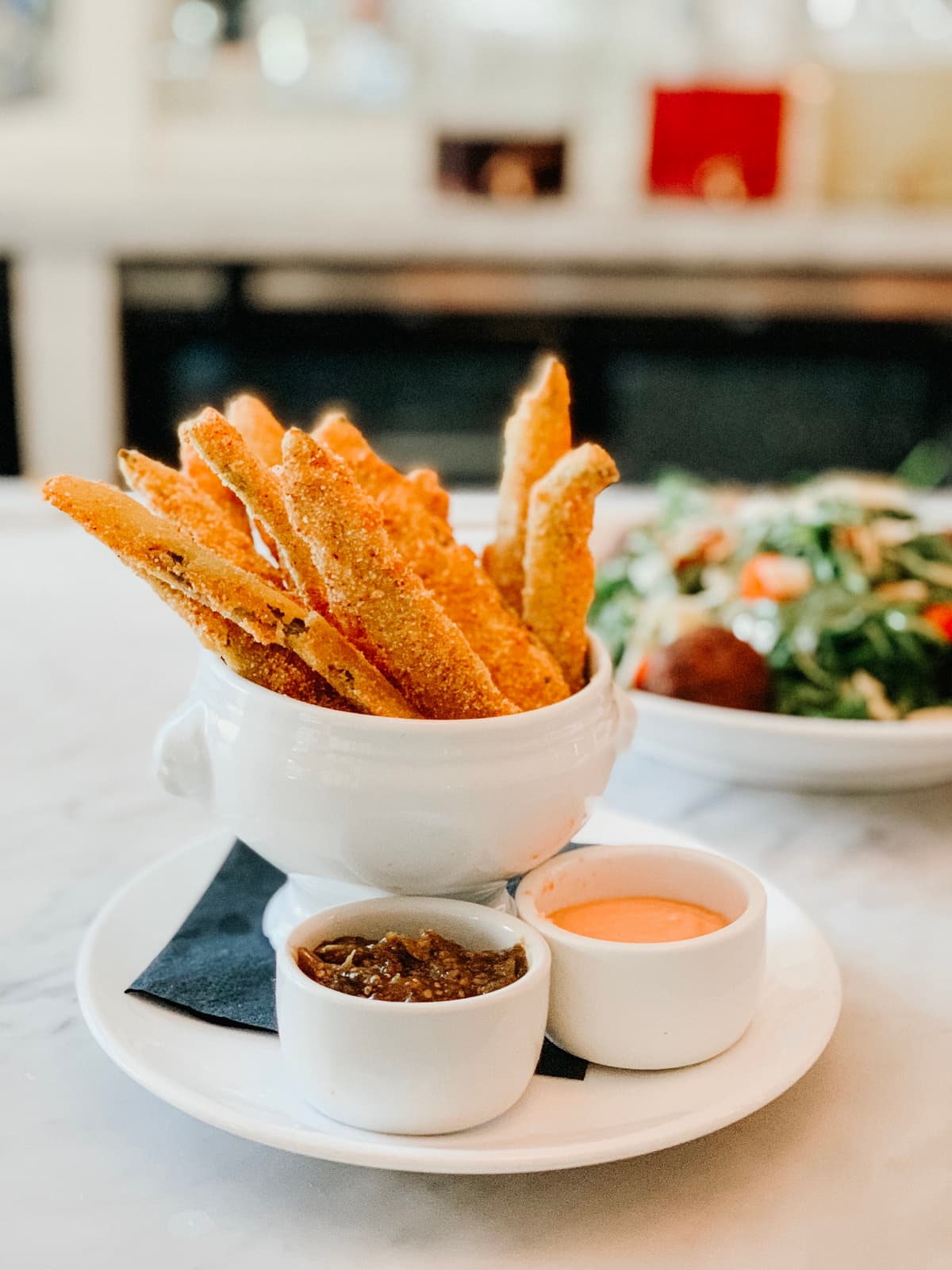 Nopales Fries at Agustin Kitchen