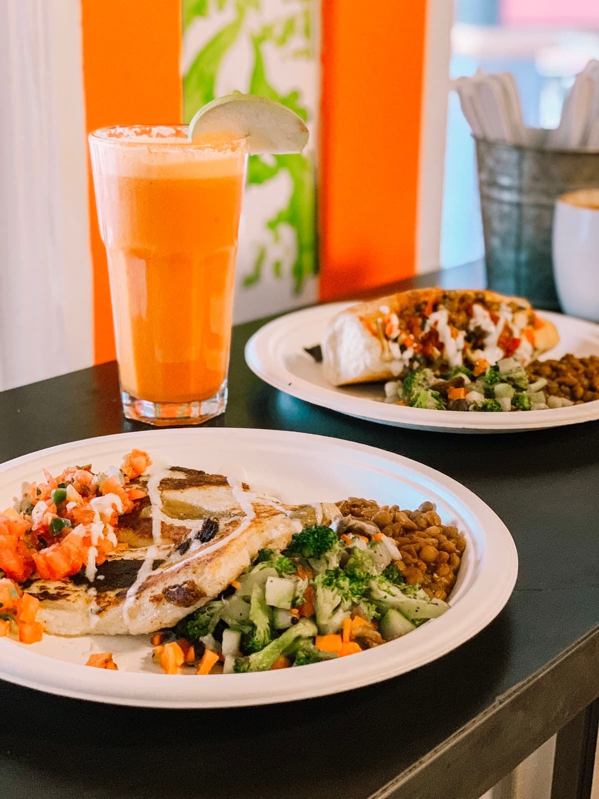 Rotating nopales dishes at Tumerico on Fourth Avenue
