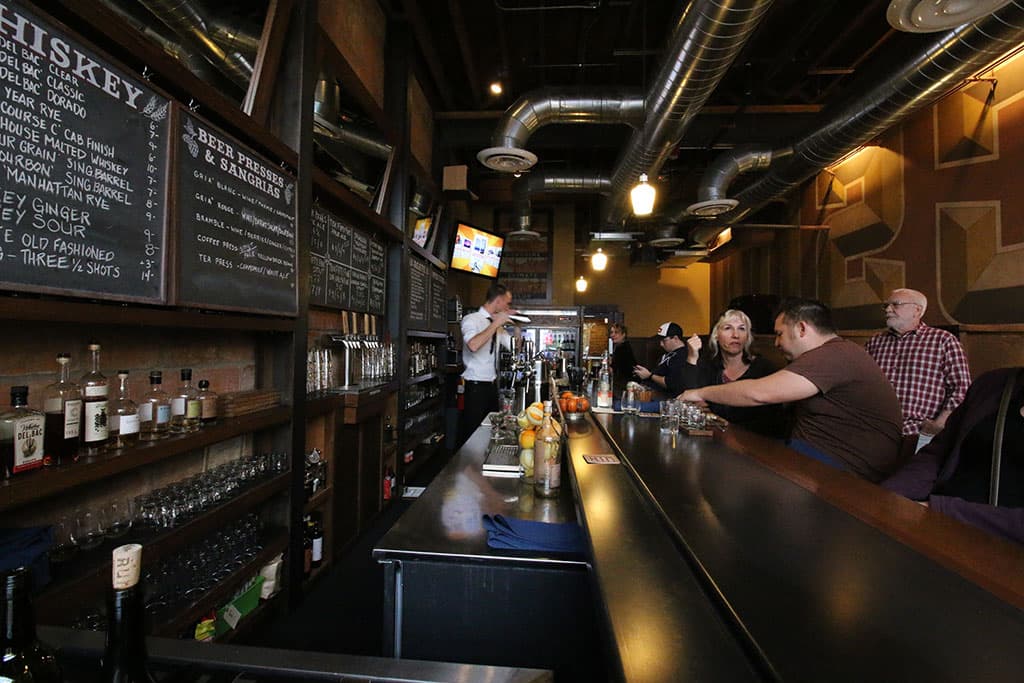 Happy hour at Good Oak Bar (Credit: Adam Lehrman)