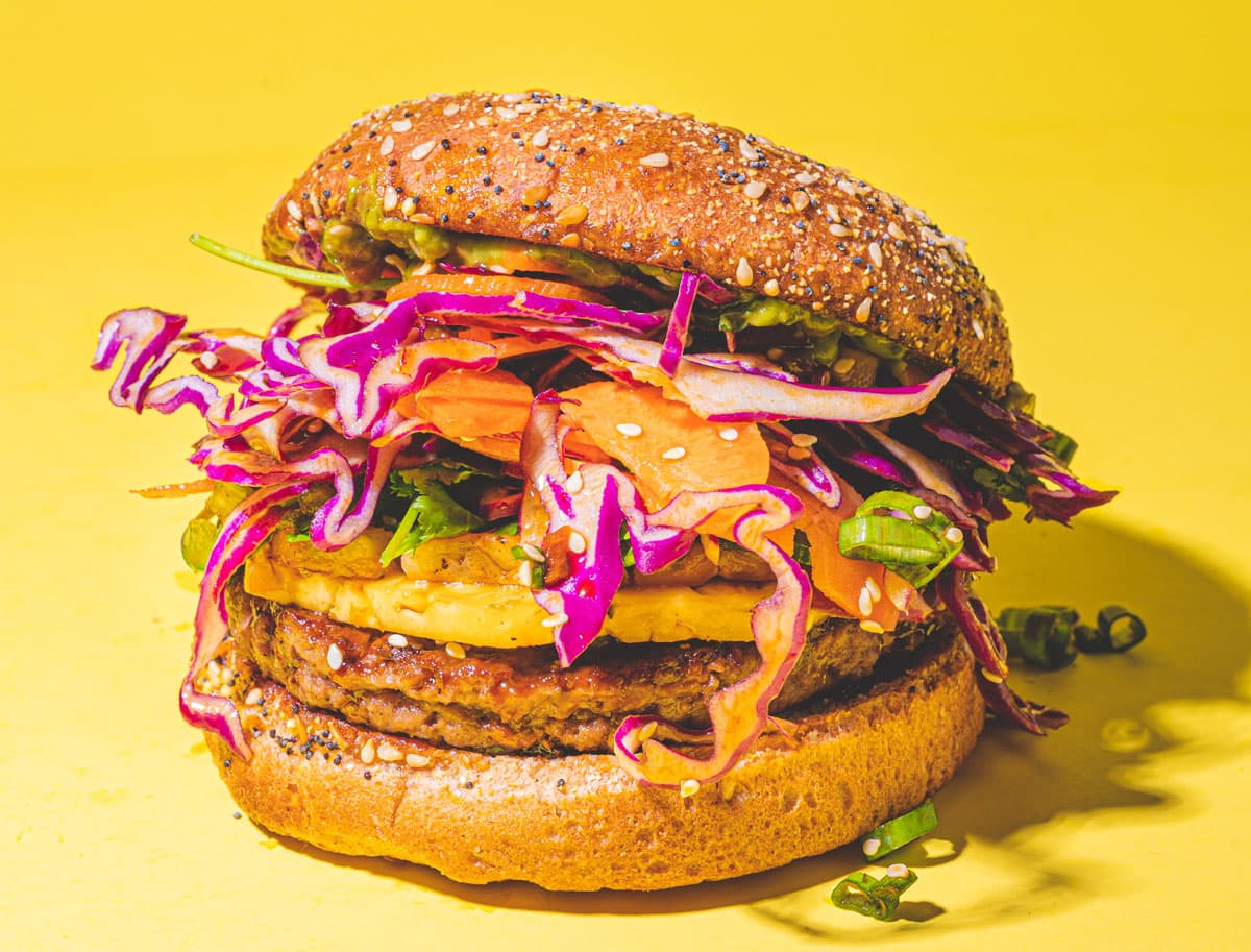 Vegan Teriyaki Burger at Goodness Fresh Food & Juice Bar