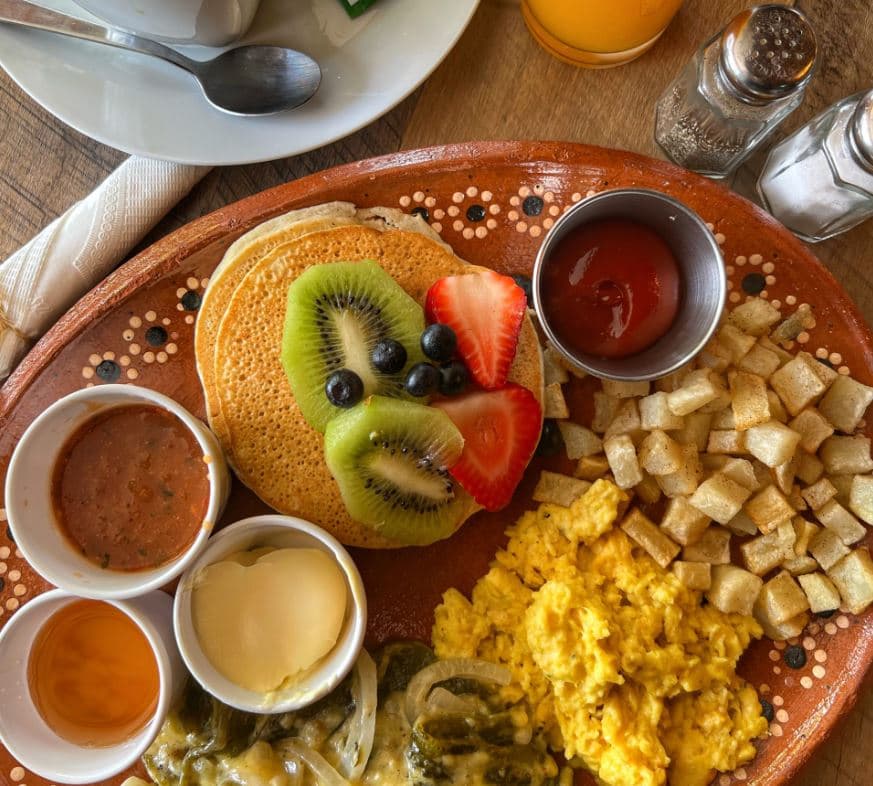 Breakfast at Del Cielo Tamales