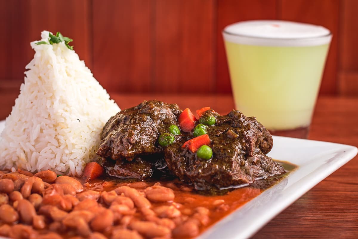 Seco de Carne con Frejoles at Inca's Peruvian Cuisine (Credit: Jackie Tran)