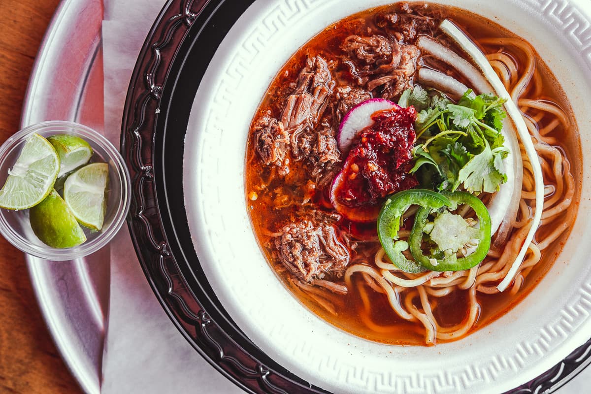 Birria Ramen at Rollie's Mexican Patio (Credit: Jackie Tran)