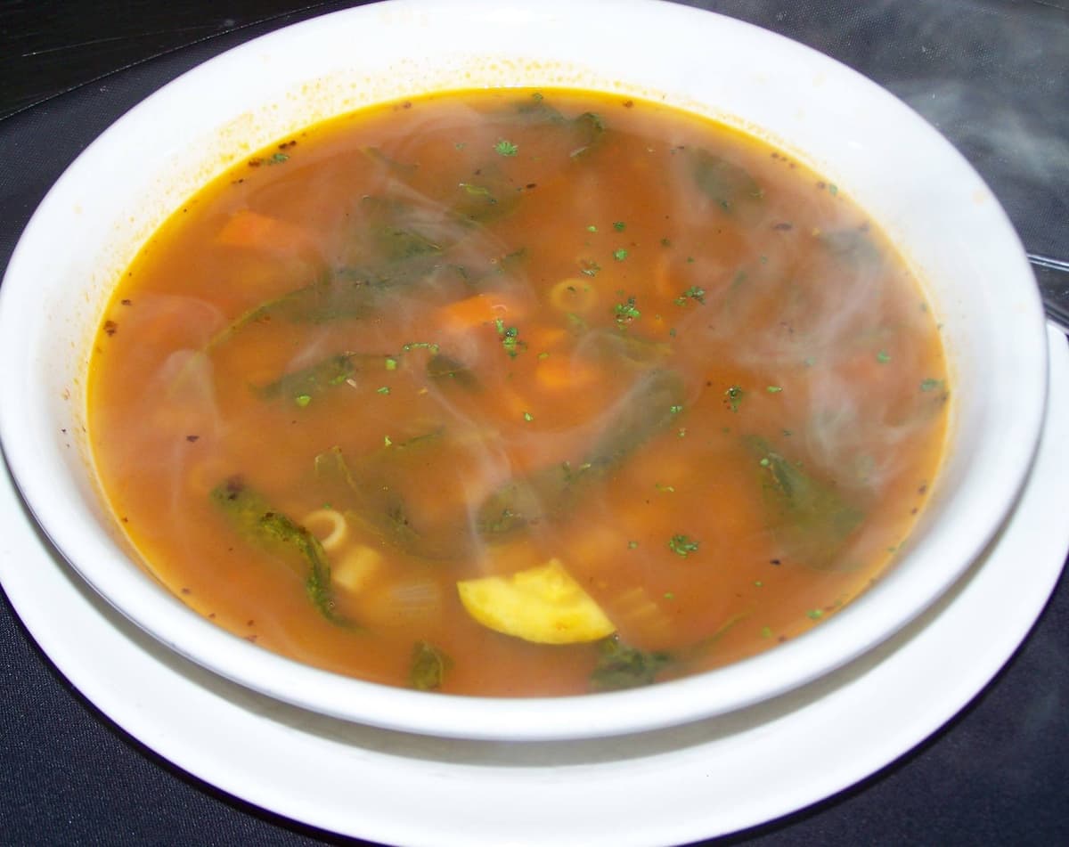Minestrone at Gusto Osteria