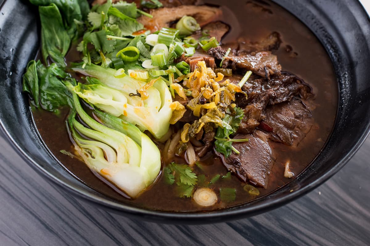 Taiwan Beef noodle soup at Noodleholics (Credit: Jackie Tran)