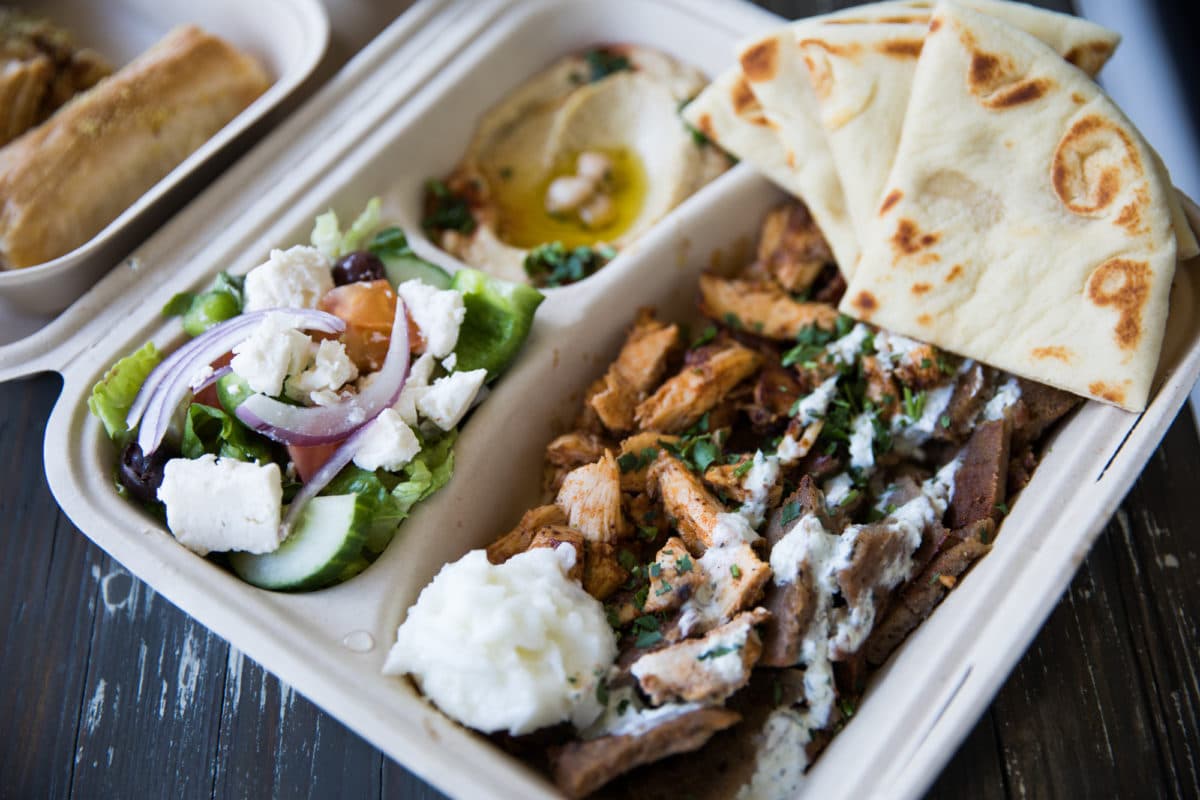 Meat plate at Urban Pita (Credit: Taylor Noel Photography)