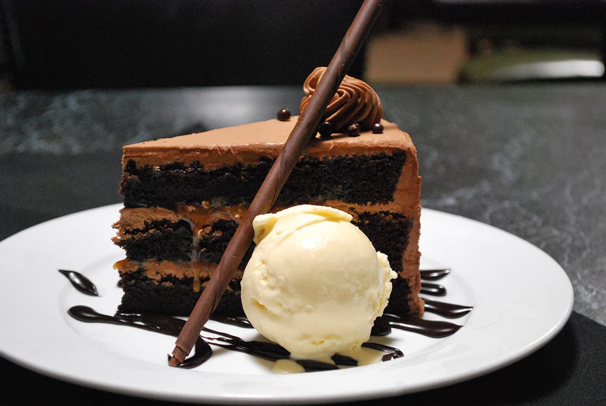 Triple Chocolate Layer Cake at Kingfisher (Photo courtesy of Kingfisher)