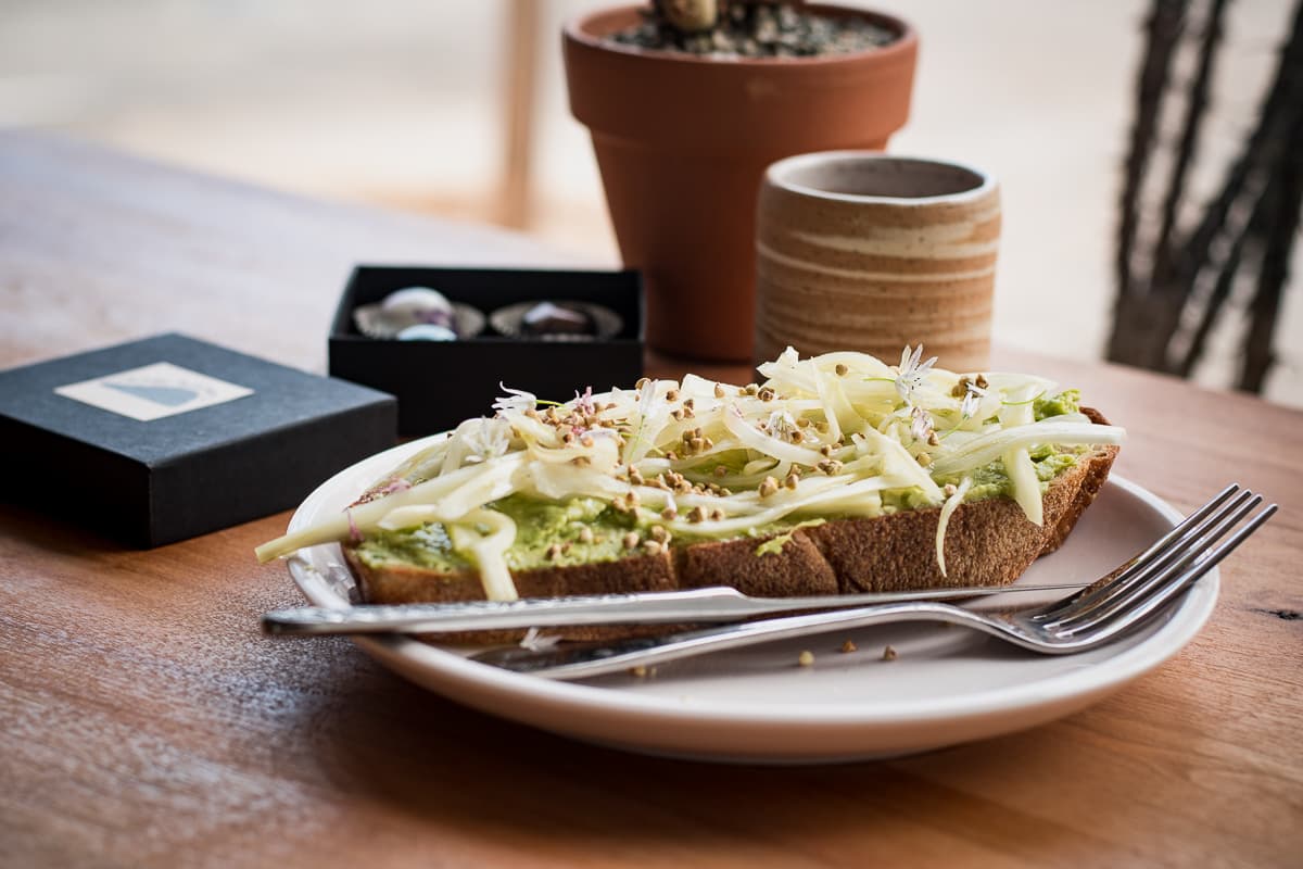 Smoked Avocado Toast at Monsoon Chocolate (Credit: Jackie Tran)