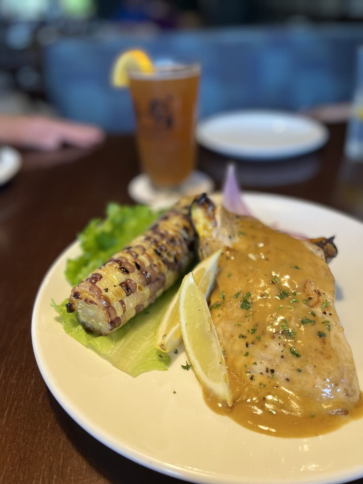 Pan-seared red snapper at Noble Hops (Photo by Jenn Teufel)