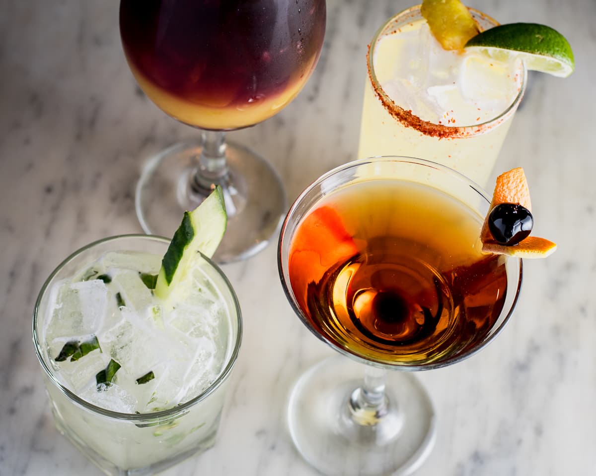 Assorted cocktails at Wild Garlic Grill (Credit: Jackie Tran)