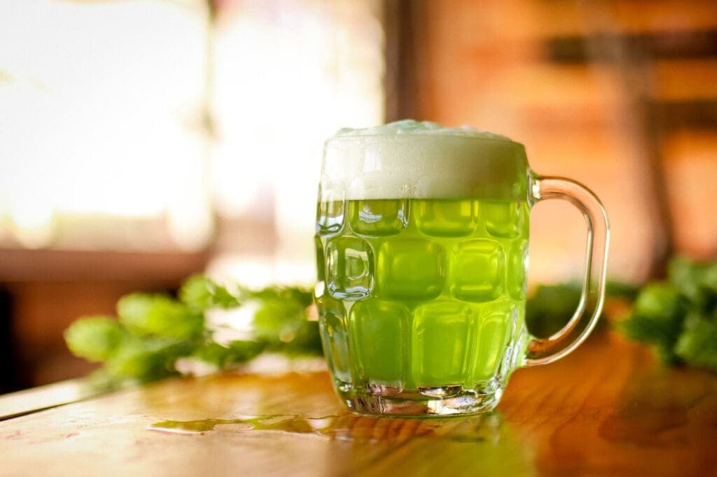a close up of a glass cup on a table