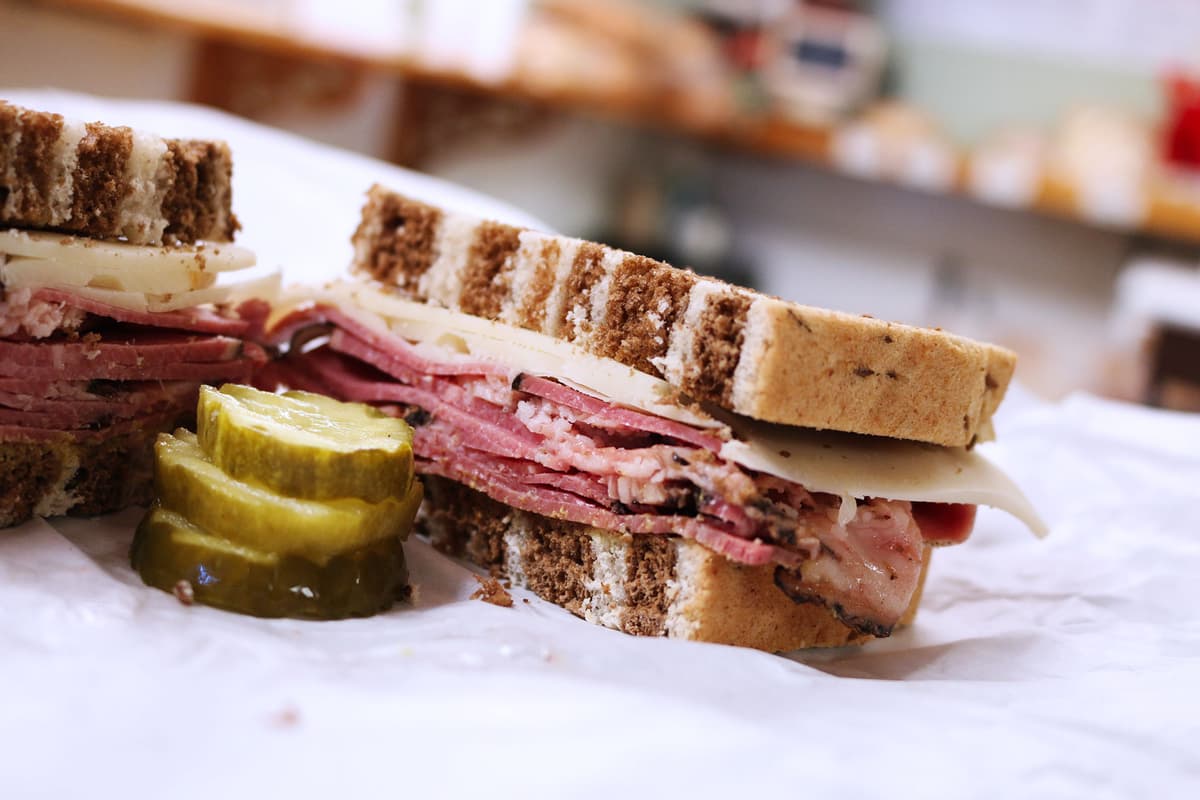 Pastrami & Swiss at The Sausage Shop (Credit: Adam Lehrman)