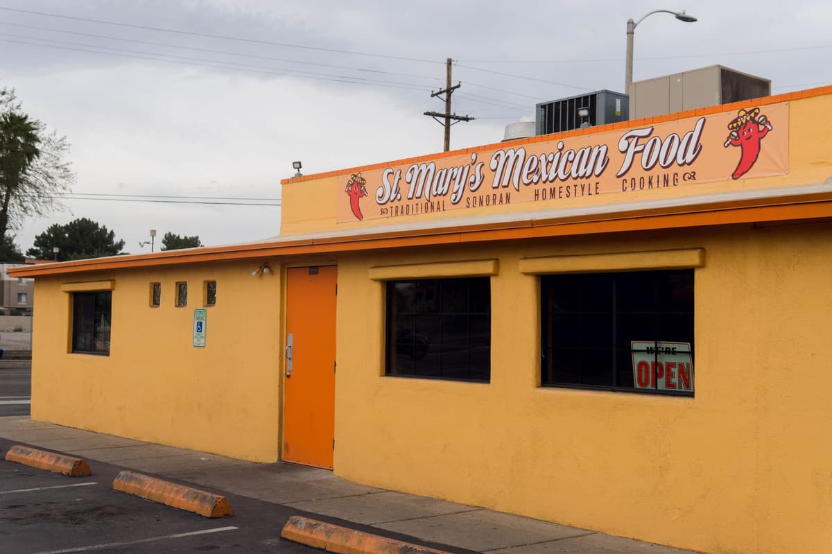 St. Mary's Mexican Food Facade (Credit: Brielle Farmer)